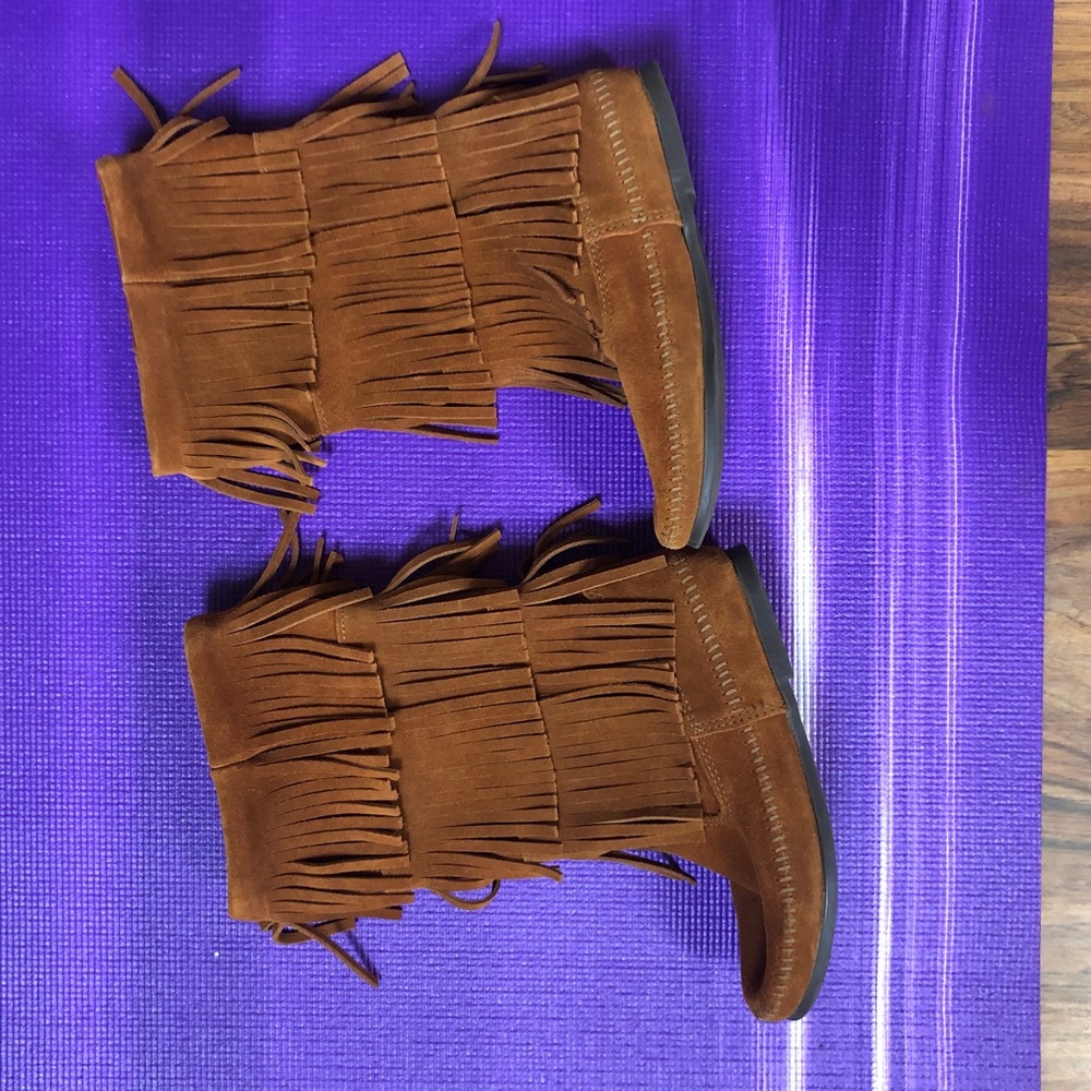 Minnetonka Fringe Booties
